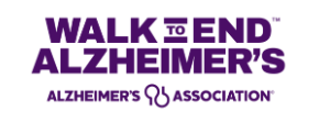 Logo for the Walk to End Alzheimer’s event, featuring the Alzheimer’s Association name and logo in bold purple text, representing an Opportunity to Give and raise awareness. -WorkIT Coworking Center