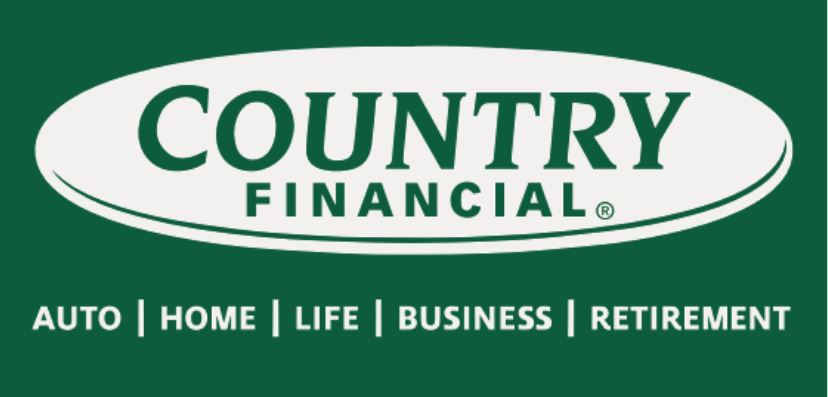 Country Financial logo with COUNTRY FINANCIAL in white letters on a green background, featured in our Business Spotlight. AUTO | HOME | LIFE | BUSINESS | RETIREMENT are listed below in white text. -WorkIT Coworking Center
